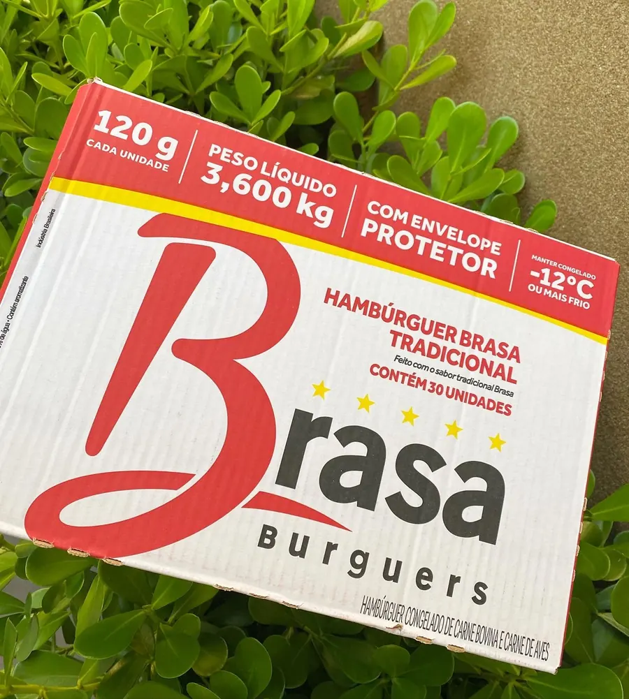 Hambúrguer Brasa Tradicional 120g (30 un)
