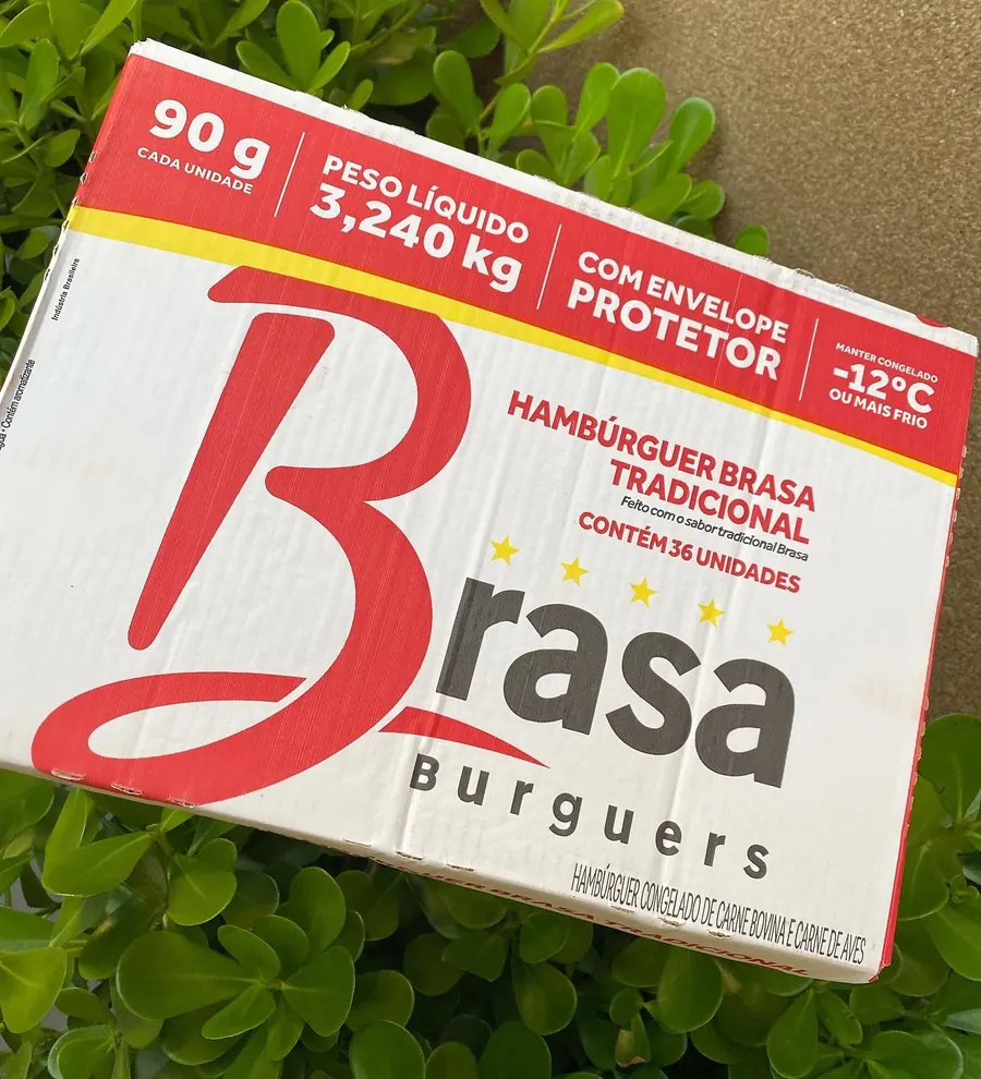 Hambúrguer Brasa Tradicional 90g (36 un)
